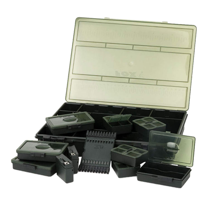 Fox Royale Loaded Box Medium - Tacklebox für Angelzubehör zum Karpfenangeln, Angelbox für Karpfentac