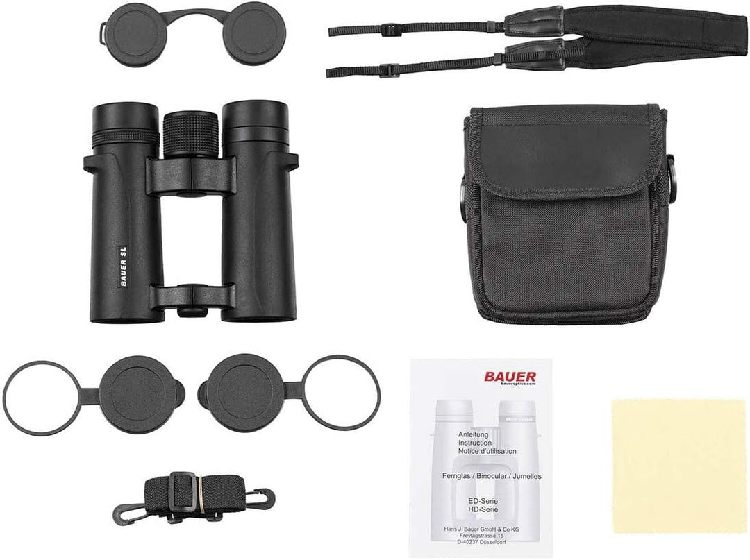 BAUER Fernglas, Outdoor SL, 10 x 34, wasserdicht, schwarz
