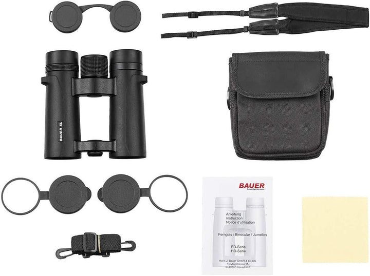 BAUER Fernglas, Outdoor SL, 10 x 34, wasserdicht, schwarz