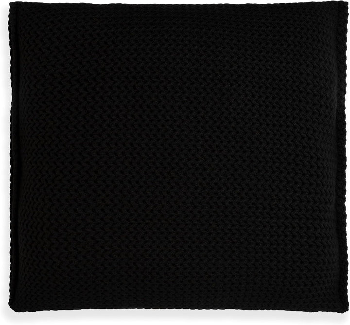 KNIT FACTORY - Maxx Kissen - Schwarz - 50x50 cm 50x50 cm Schwarz, 50x50 cm Schwarz