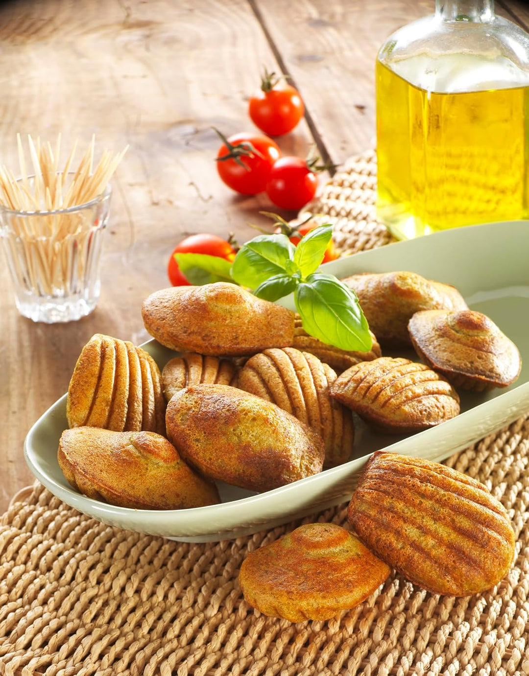 Tefal Snack Collection Teller mit Antihaftbeschichtung Mini Madeleine, Teller Schwarz, Mini Madelein