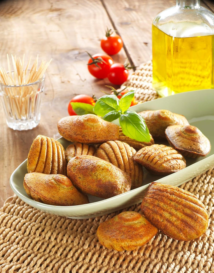 Tefal Snack Collection Teller mit Antihaftbeschichtung Mini Madeleine, Teller Schwarz, Mini Madelein
