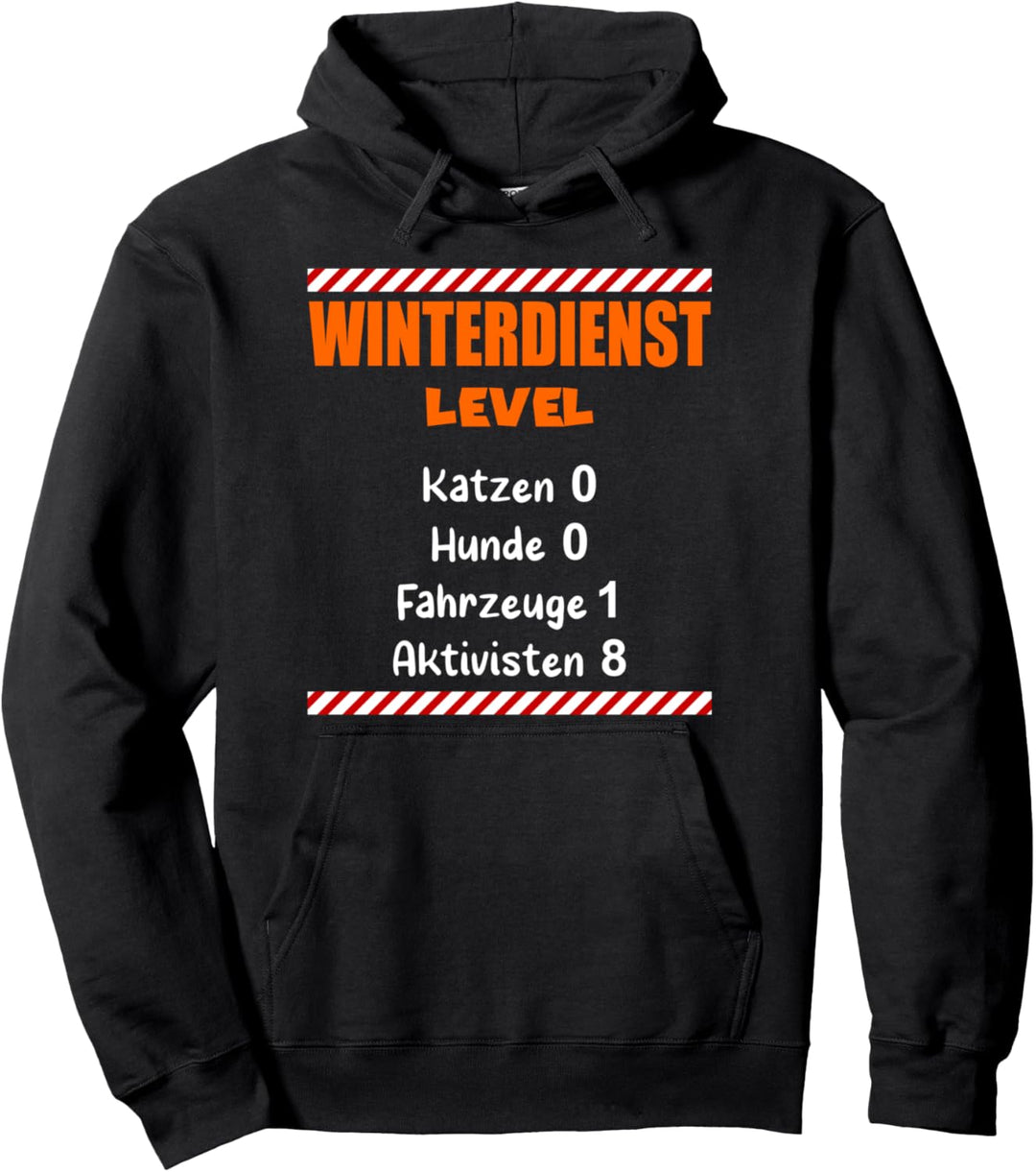 Winterdienst Schneeräumen Bauhof Schnee Streuen Räumen Pullover Hoodie
