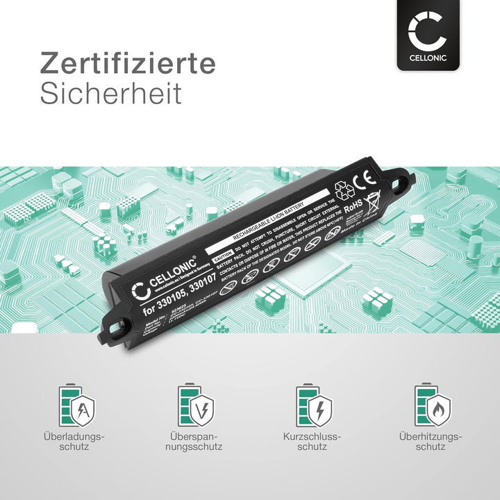 CELLONIC 1x Akku für Lautsprecher Kompatibel mit Bose Soundlink, SoundTouch 20, SoundLink 3, 330105