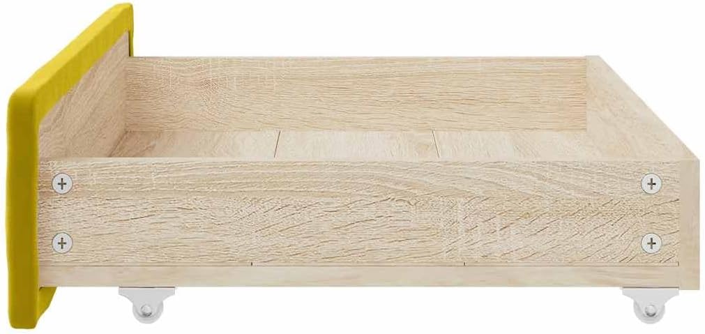 vidaXL Bettschubladen 2 STK., Bettkasten mit Rollen, Schubkasten Schublade für Bett, Bettschubkasten