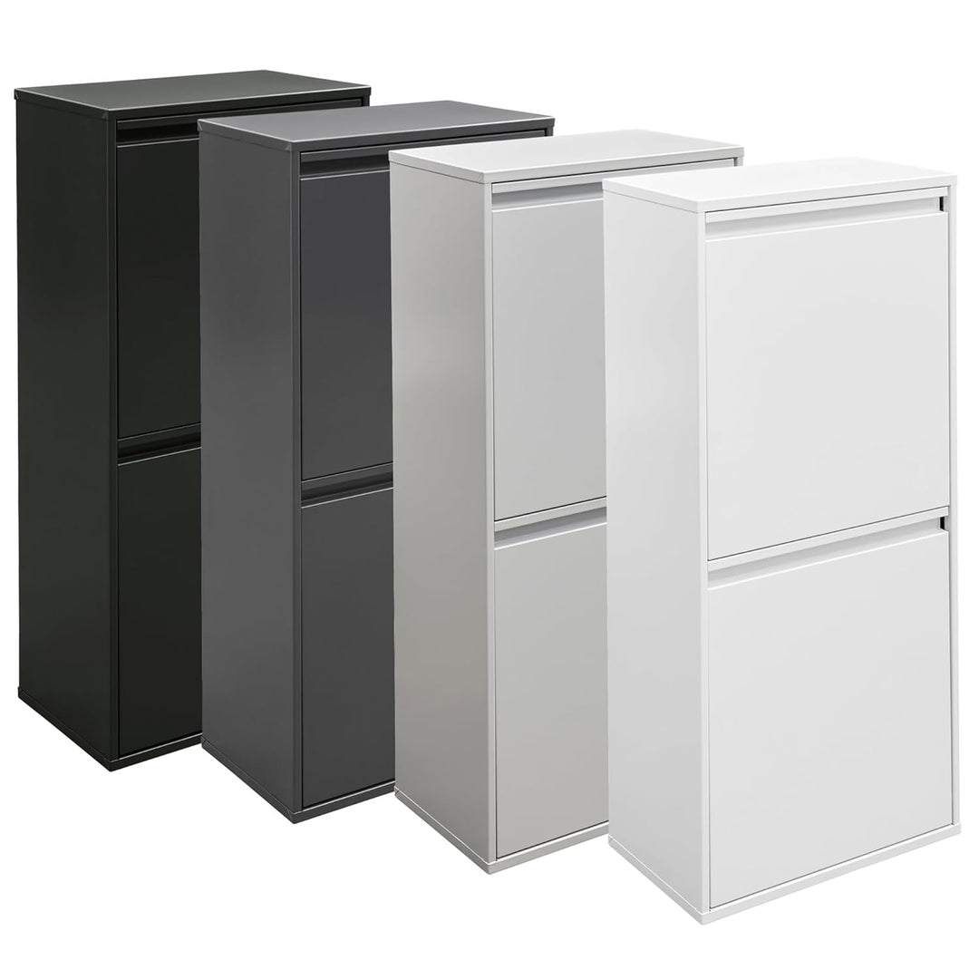 ARREGUI Basic CR401-B Mülltrennsystem aus Stahl | 3 Fächer Mülleimer für die Küche | 3 Fach Abfallei