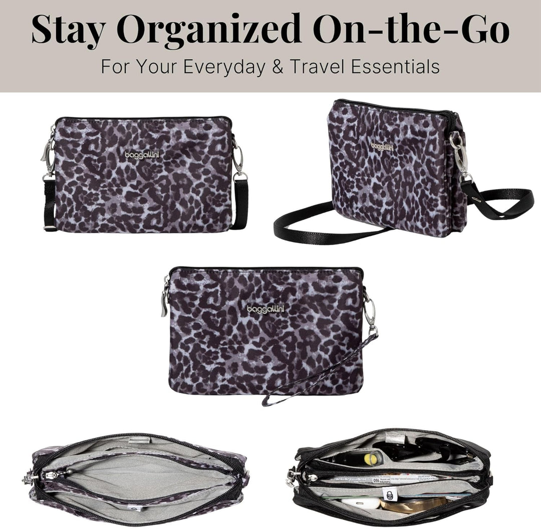 Baggallini Die einzige Mini-Tasche Einheitsgrösse Grauer Wild Cheetah, Einheitsgrösse Grauer Wild Ch