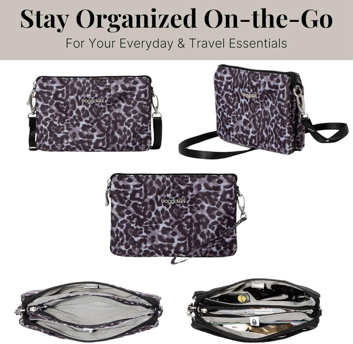Baggallini Die einzige Mini-Tasche Einheitsgrösse Grauer Wild Cheetah, Einheitsgrösse Grauer Wild Ch