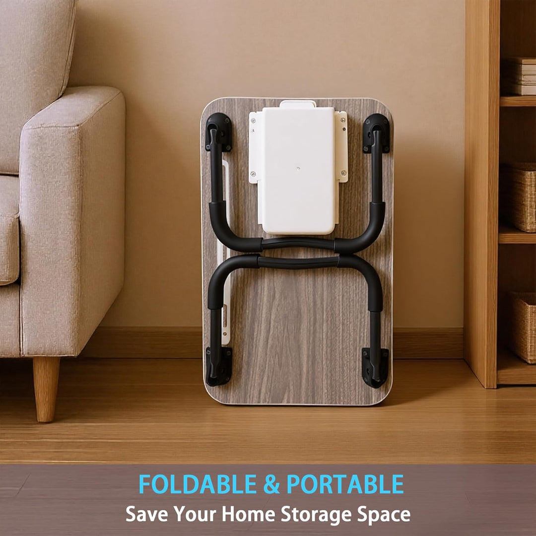 Small Laptop Bett Schreibtisch, Laptoptisch 48 × 30 cm für Frühstück im Bett, Arbeit, Homeoffice, La