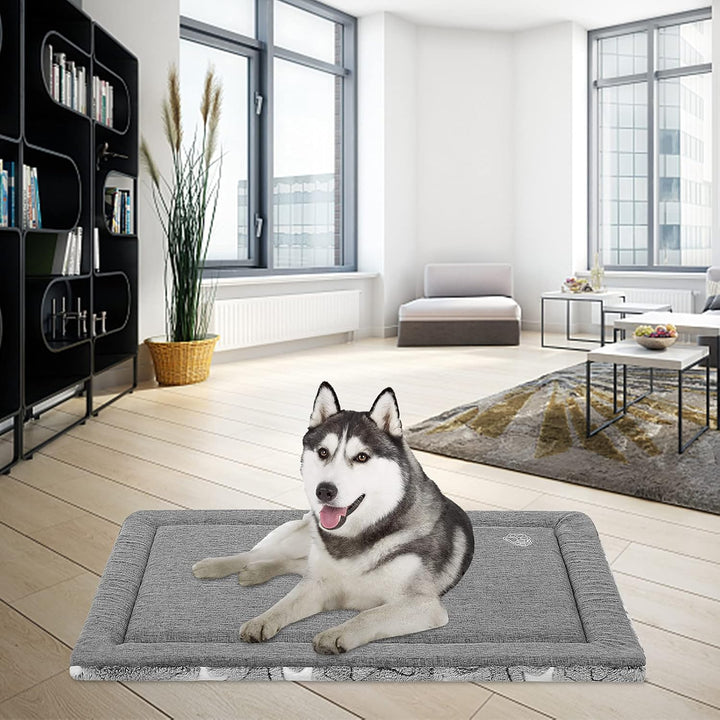 EMPSIGN Hundebett Grosse Hunde,Waschbar Hundekissen (kühl und warm), Hundematte aus hochdichtem Scha