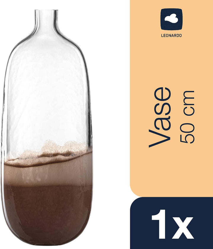 LEONARDO HOME 041671 Vase CASOLARE 50 cm braun, Glas