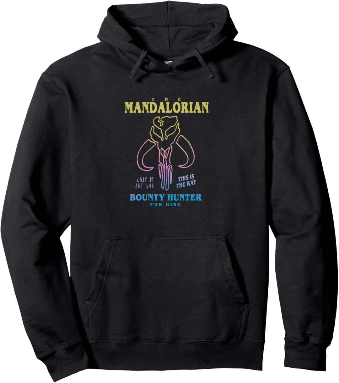 Star Wars: The Mandalorian Bounty Hunter Logo Outline Pullover Hoodie