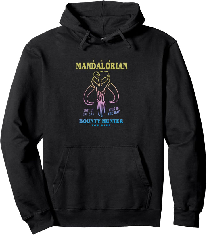 Star Wars: The Mandalorian Bounty Hunter Logo Outline Pullover Hoodie