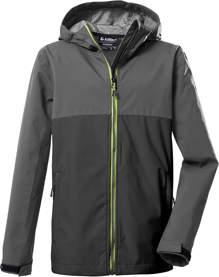 Killtec Jungen Kos 219 Bys Sftshll Jckt Softshelljacke/Outdoorjacke mit Kapuze 140 anthrazit, 140 an