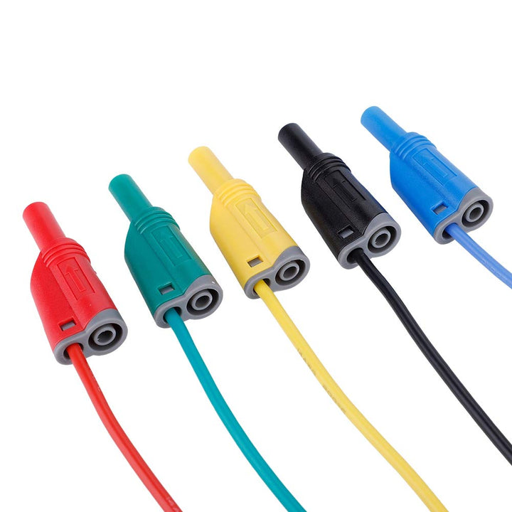 5 stücke 3.3ft P1050-1 4mm Messleitung Bananenstecker Sicherheit Weiche Silikon Draht Stapel Messlei