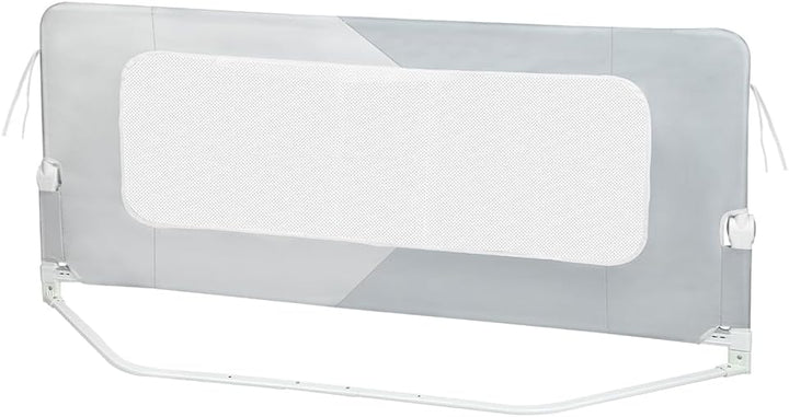HUOLE Bettschutzgitter mit Verstellbarer Gurte,Rausfallschutz Bett 180° faltbar für Boxspringbett, B