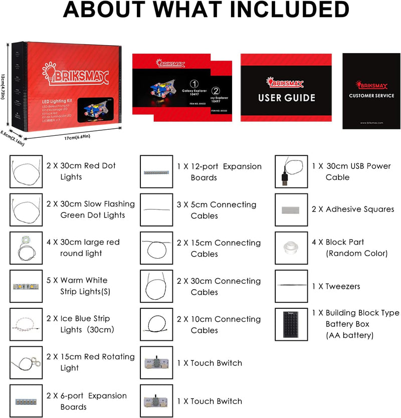 BRIKSMAX 10497 Led Licht für Lego Entdeckerraumschiff - Compatible with Lego  Icons Bausteinen Model