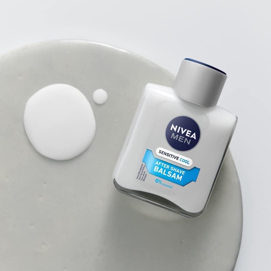 NIVEA MEN SENSITIVE COOL AFTER SHAVE BALSAM After Shave Balsam 100 ml (1er Pack), Senstive Cool Afte