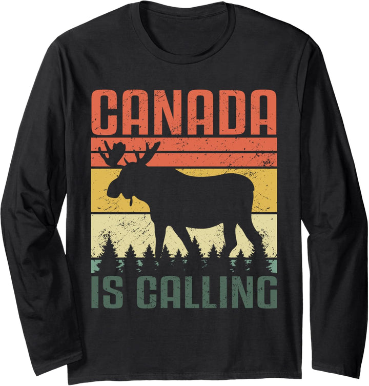"Canada is calling" Kanada Travel North America Langarmshirt