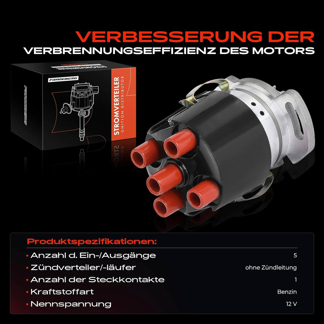 Frankberg Zündverteiler Verteiler Kappe Kompatibel mit Cordoba 1993-1995 Ibiza II 1993-1996 V.e.n.t.
