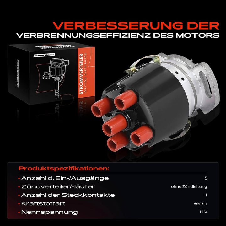 Frankberg Zündverteiler Verteiler Kappe Kompatibel mit Cordoba 1993-1995 Ibiza II 1993-1996 V.e.n.t.