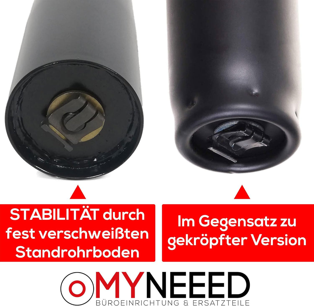 MYNEEED Gasfeder für Bürostuhl - Gasdruckfeder Belastbar bis 200 kg - Gasdruckdämpfer für Drehstuhl,