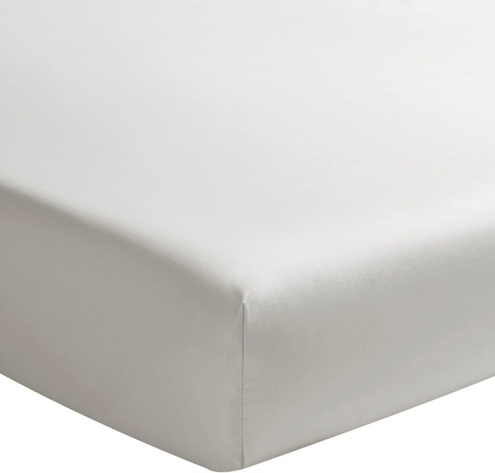 Essix Royal Line Spannbettlaken, Perkal-Baumwolle, perlgrau, 160 x 200 cm 160 x 200 cm Perlgrau, 160