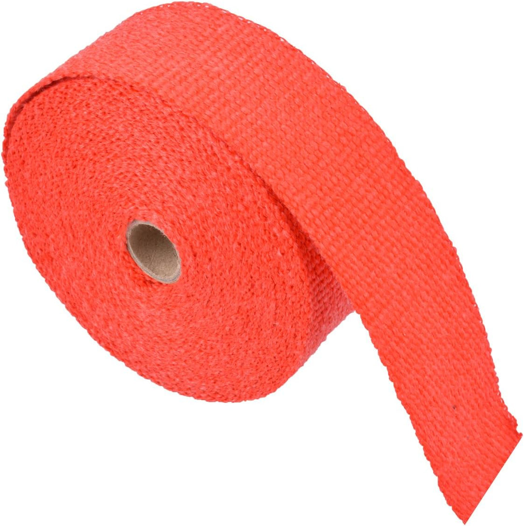 KATUR 2 "x50Ft Auspuff Heat Wrap Tap Header Glasfaser Wrap Kit mit 8 Stück 11,8 Zoll Edelstahl Versc