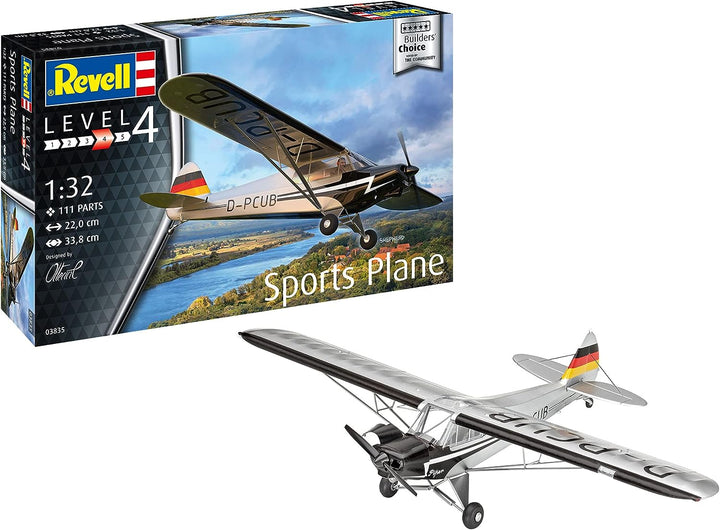 Revell 03835 Sports Plane Builder's Choice Air Craft originalgetreuer Modellbausatz für Fortgeschrit