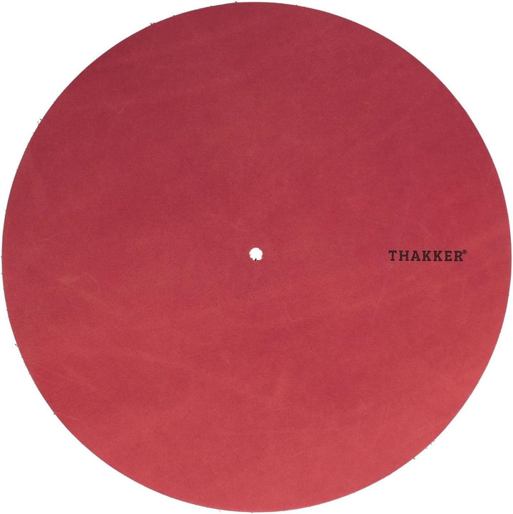 THAKKER Nubuck Leather Mat - Plattentellerauflage aus echtem Nubuk Leder | 1,8-2mm stark | 295mm Dur