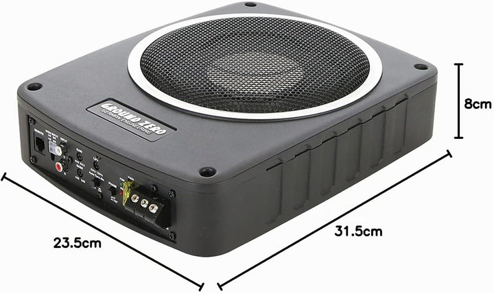 Ground Zero I 20 cm Flacher Aktiv-Subwoofer I GZCS SW-800A