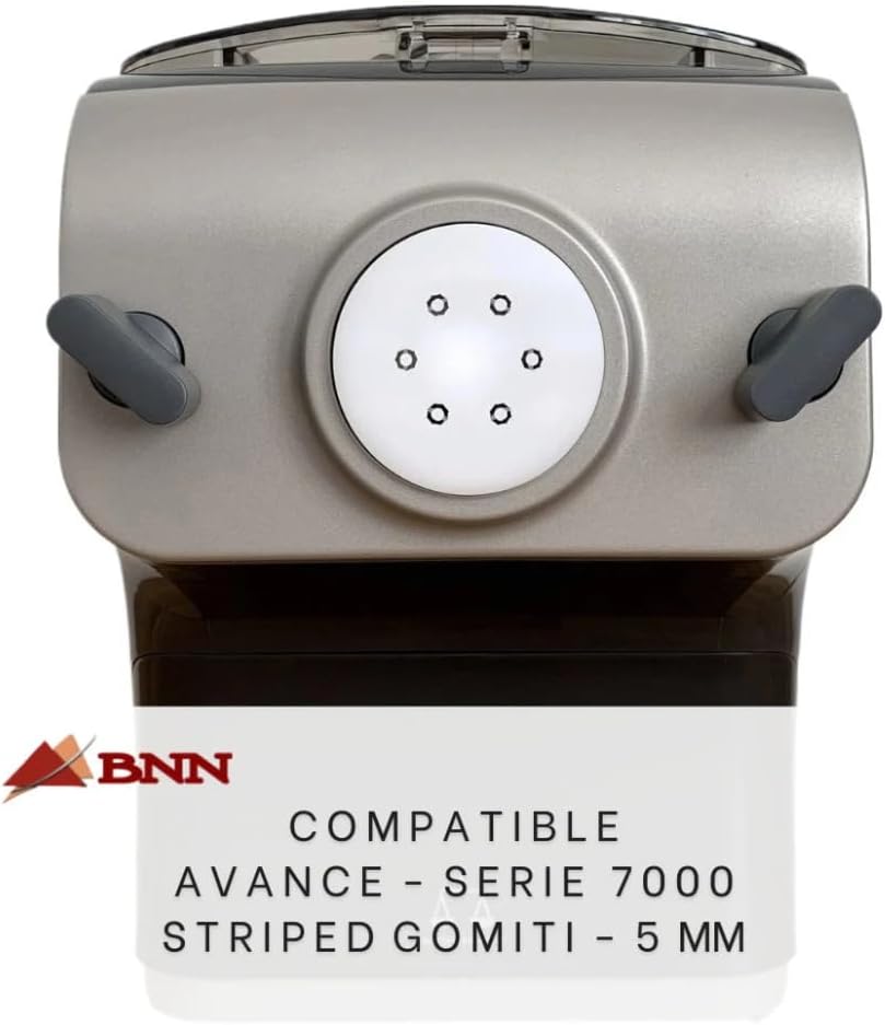 BNN - Avance/Serie 7000 - Gomiti Rigate 5mm AMGOML05 – Pasta Disc kompatibel mit Philips Pasta Maker