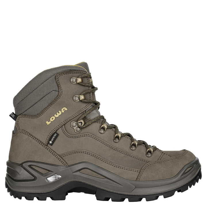 Lowa Renegade GTX MID Unisex Wanderstiefel Tracking Outdoor Goretex 41.5 EU Oliv Senf, 41.5 EU Oliv