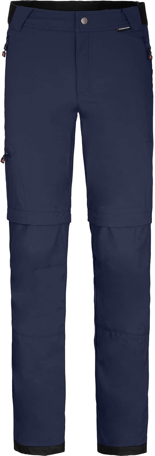 Bergson Kalle Comfort Zipp-Off | Herren Softshellhose - Bermuda Zipp-Off Softshellhose, Winddicht &