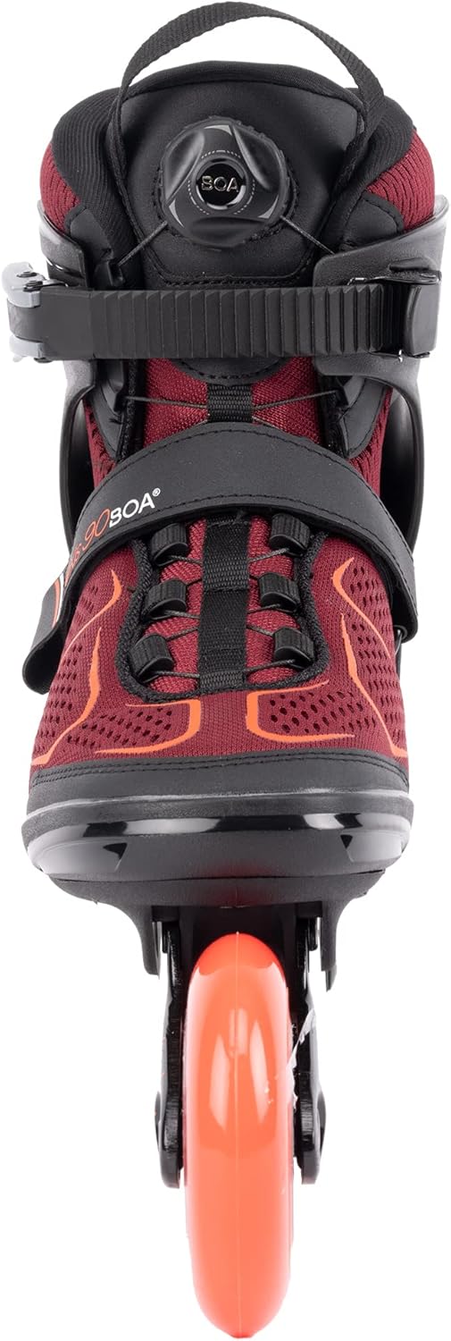 K2 Damen Alexis 90 Boa Inline Skates EU: 36 (UK: 3.5 / US: 6) burgandy - orange, EU: 36 (UK: 3.5 / U