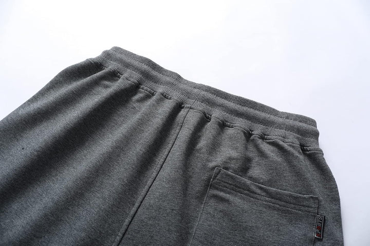 Tansozer Sport Shorts Herren Kurze Hose Baumwolle Mit Reissverschluss S Grau 01, S Grau 01