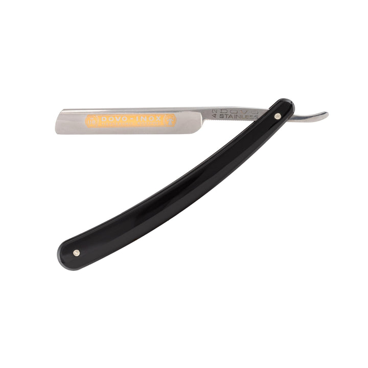 DOVO Rasiermesser Inox - Edelstahl Rasiermesser - 3/8 Zoll - französischer Kopf - derber Schliff - D