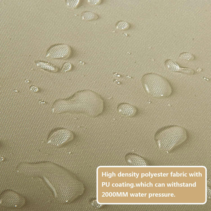 Sonnensegel wasserdicht 2x5M,Sonnenschutz- und Wetterschutz-Markise, UV-Schutz Schattiernetz mit Öse