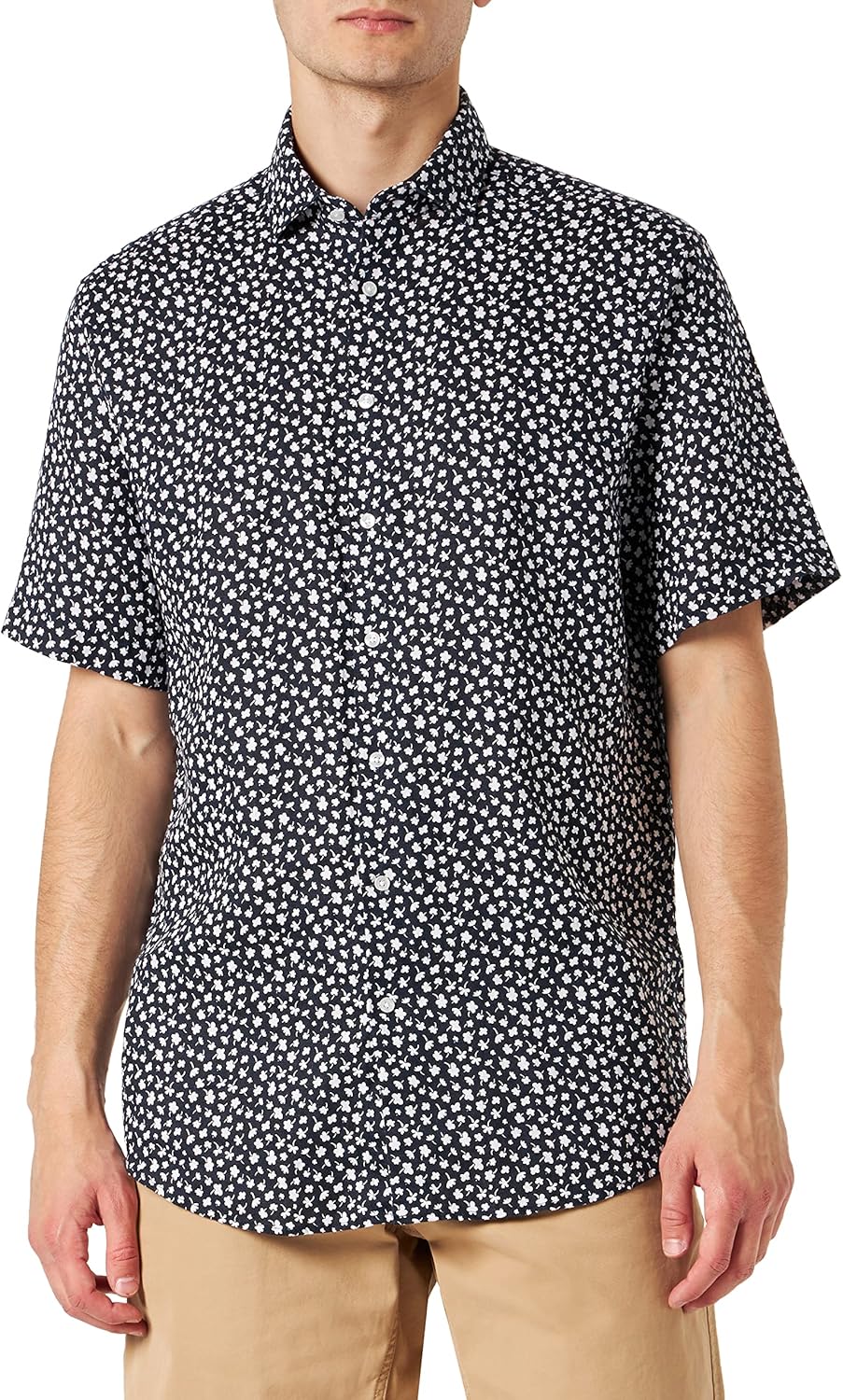 Seidensticker Herren Regular Fit Kurzarm Hemd Shirt 44 Blau, 44 Blau