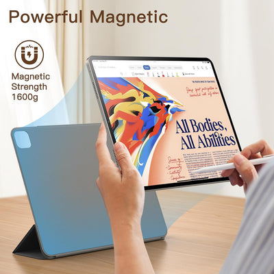 JETech Magnetische Hülle für iPad Pro 12,9 Zoll 2022/2021/2020/2018 (6./5./4./3. Generation), Pencil