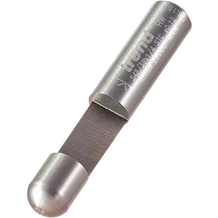 Trend Professioneller Trimmer, 90 Grad, 6,3 mm Durchmesser x 10 mm Länge, 1/4-Zoll-Schaft, Vollhartm