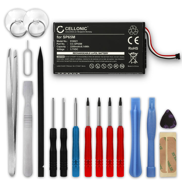 CELLONIC® Ersatz Akku SP65M kompatibel mit Sony PS Vita (PCH-1000 / PCH-1004) / PS Vita (PCH-1100 /