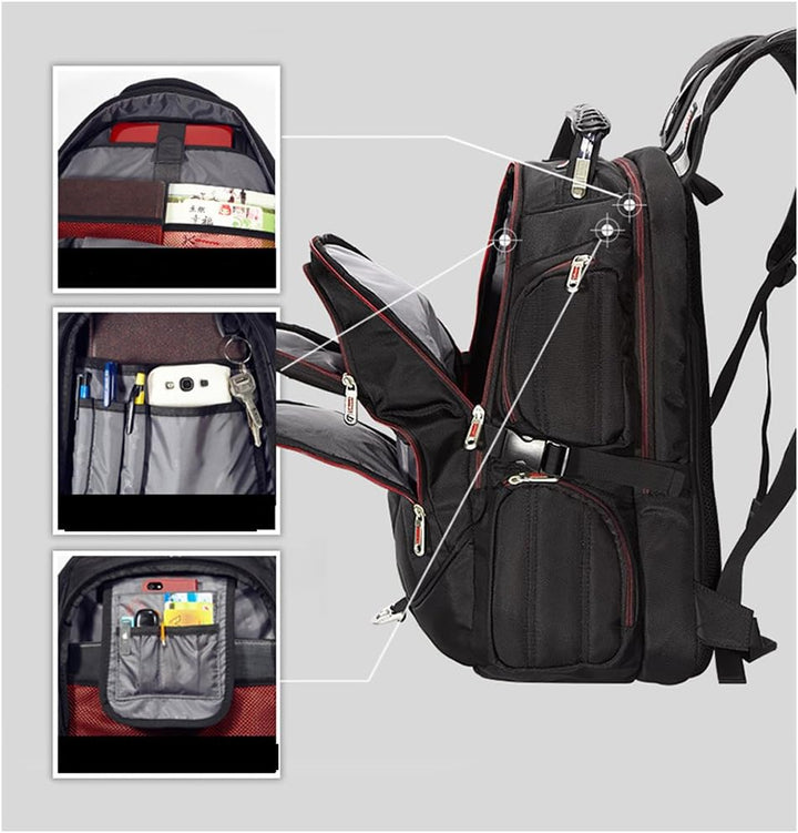 FreeBiz 18.4 Inches Laptop Backpack Fits up to 18 Inch Gaming Laptops for Dell, Asus, Msi,Hp (Black)