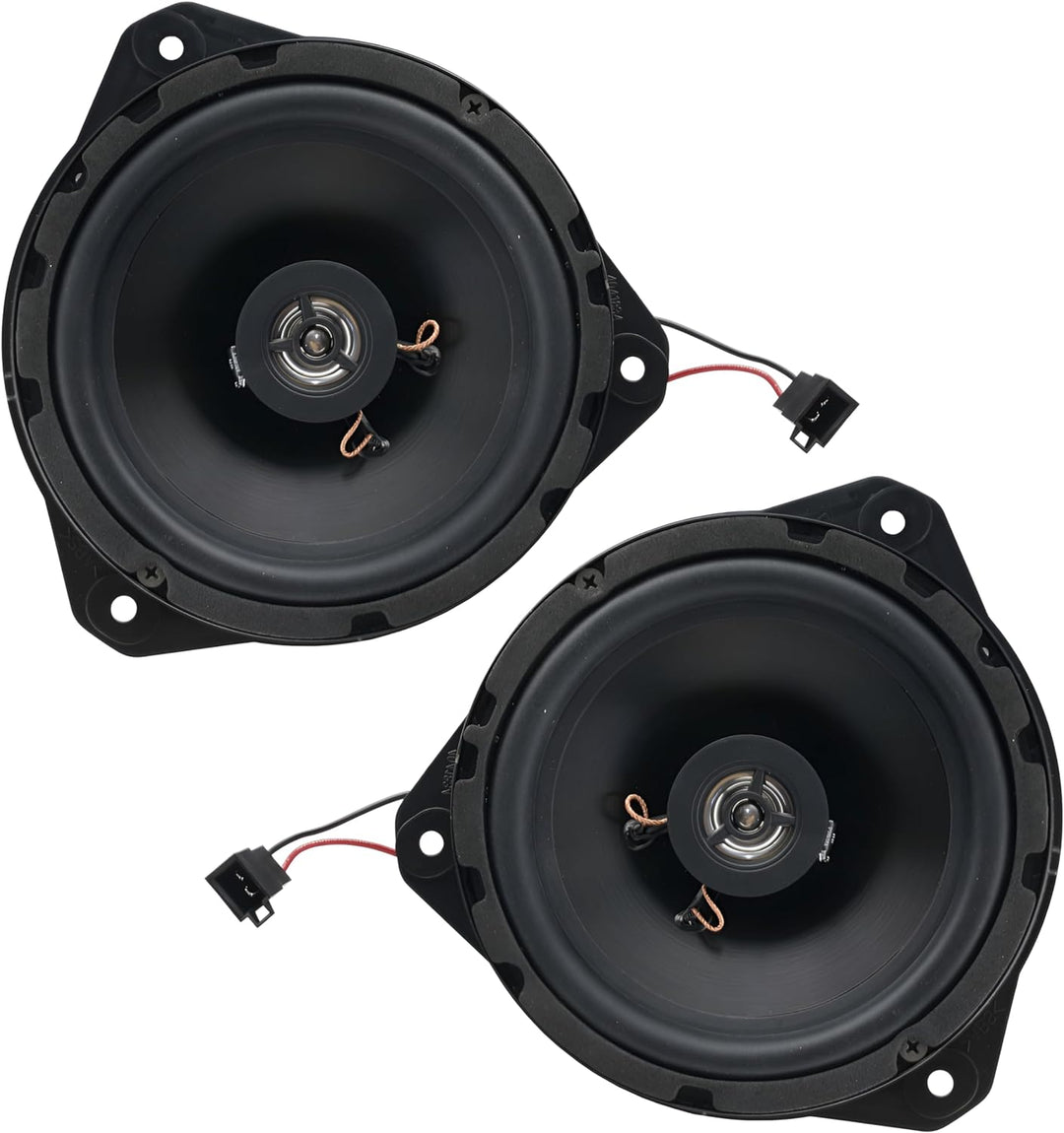 Sound Way Lautsprecher Auto 16,5 cm und Lautsprecherringe Adapter Halterungen Kabel passend kompatib