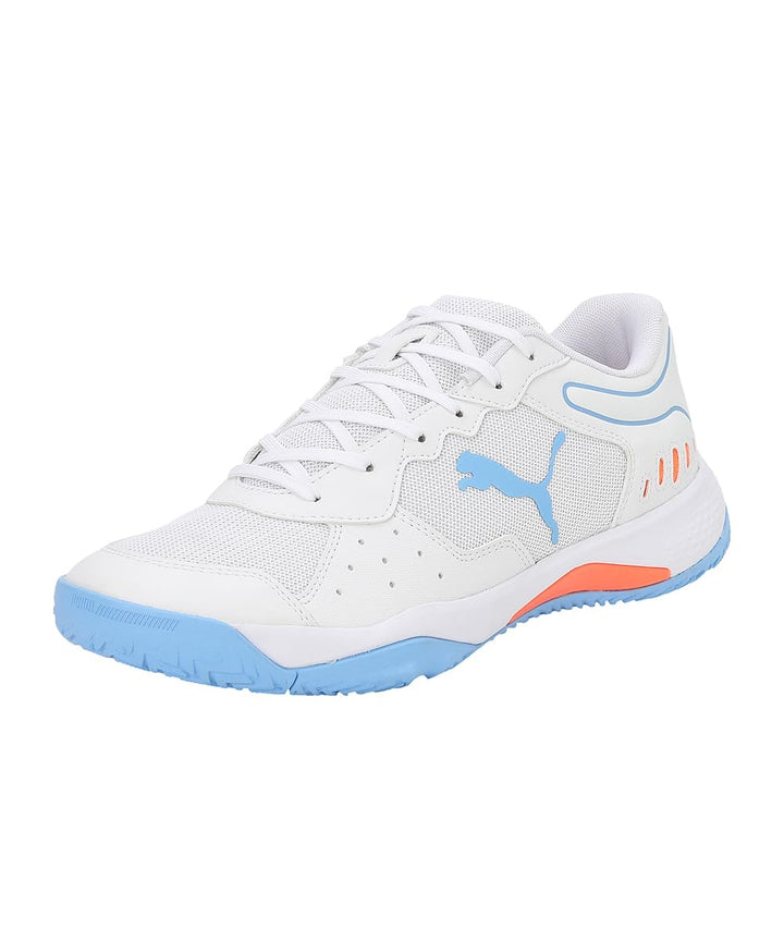 PUMA Unisex Solarsmash RCT Bootsschuh 39 EU Puma White Puma Black Team Light Blue, 39 EU Puma White