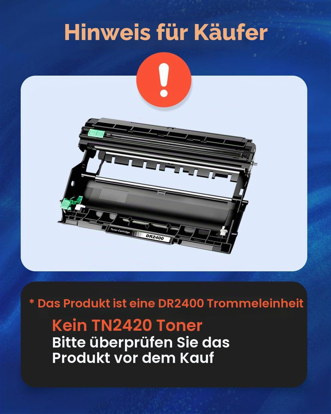DR2400 DR-2400 Trommel Kompatibel für Brother TN-2420 TN-2410 kompatibel für Brother HL-L2310D HL-L2