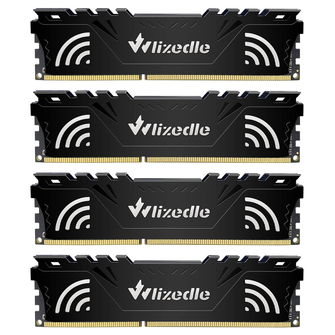 DDR3 32GB Kit (4x8GB) Desktop Arbeitsspeicher 1600MHz CL11 UDIMM Wlizedle Tischcomputer RAM PC3-1280