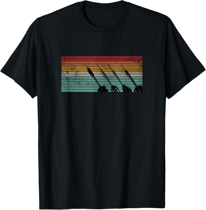 Retro Dartpfeile Vintage Dart Flights Darts Dartspieler T-Shirt