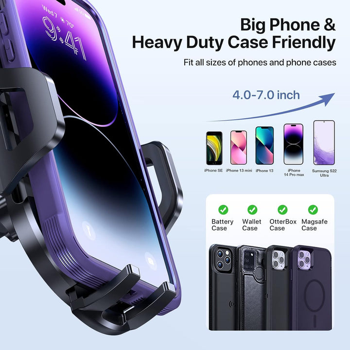 Miracase Handyhalterung Auto 3 in 1 KFZ Handyhalter mit Saugnapf & Lüftung Universale Handy Halterun