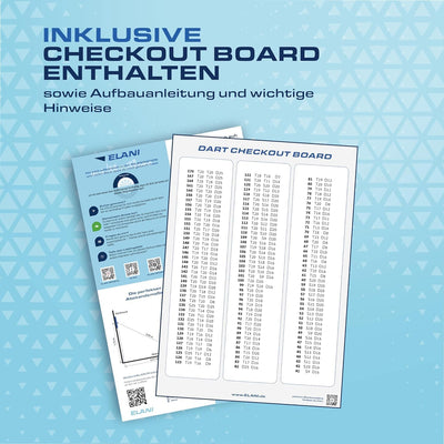 ELANI – klimaneutraler Dartring für optimalen Schutz von Wand, Boden, Dartpfeil und Flight – passgen